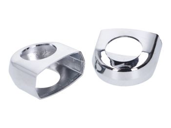 handlebar clamp cover chromed for Kreidler Florett, RS, RM, RMC, LF, LH