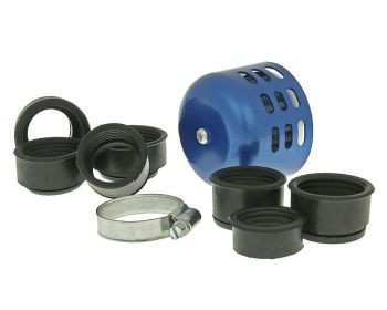 air filter Power plastic cap / shield 28-44mm carb connection blue
