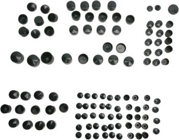 COVERS BOLT 09-14 FL BLK
