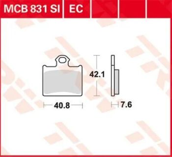 BRAKE PAD ORGANIC OFFROAD