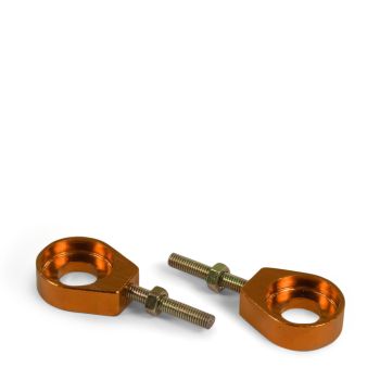 Tendeurs alu de chaine rond orange - ø15mm