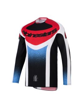 JERSEY TECHSTAR KNIF BLK/WH/RE