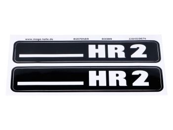 Footboard side cover sticker Decal lettering for Hercules Hobby Rider HR 2 moped