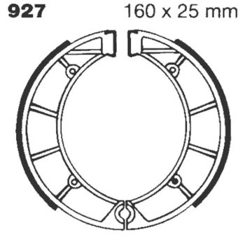 BRAKE SHOE EBC - PE 927G