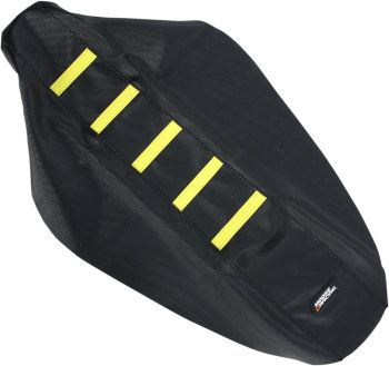 SEAT COVER RIBBED SUZ YEL