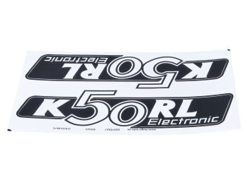Side cover sticker decor lettering set for Hercules K50 RL
