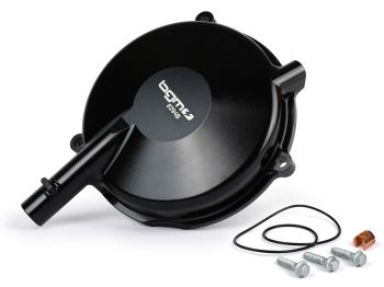 clutch cover BGM Pro Superstrong CNC black for Vespa Largeframe (1962-2016) PX, T5 125ccm, Cosa, Rally, Sprint