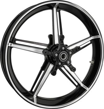 WHEEL FACTORY 24 WITH HUB & ADAPTERS 21"" X 3.5"" BLK CC