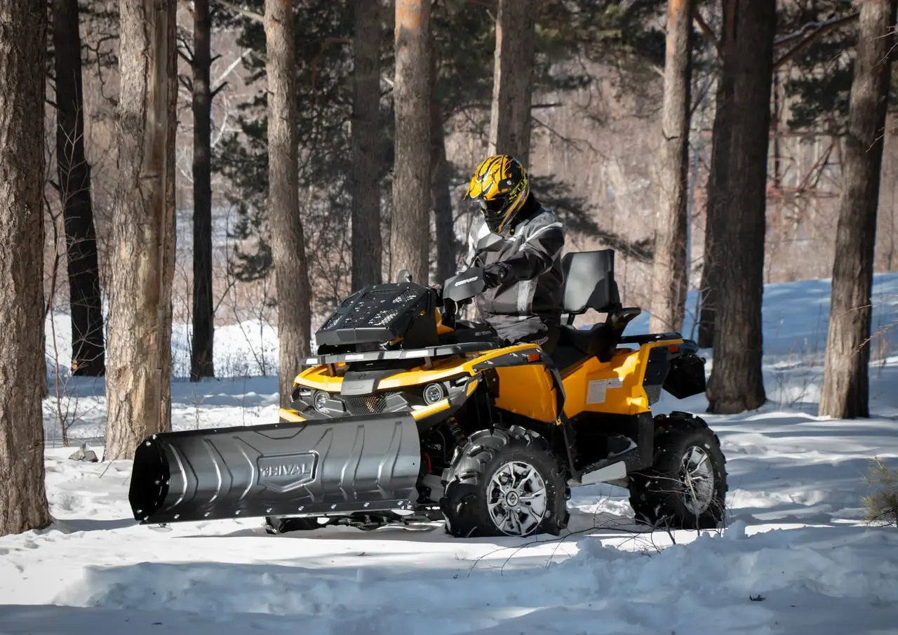 Snow plow kit RIVAL Universal 150cm, reinforced, black